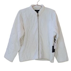 FOREVER 21 Premium Cream Quilted Jacket Shacket Size XL